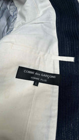 Comme Des Garçons Homme Plus  Back-zip Stripe Jacket