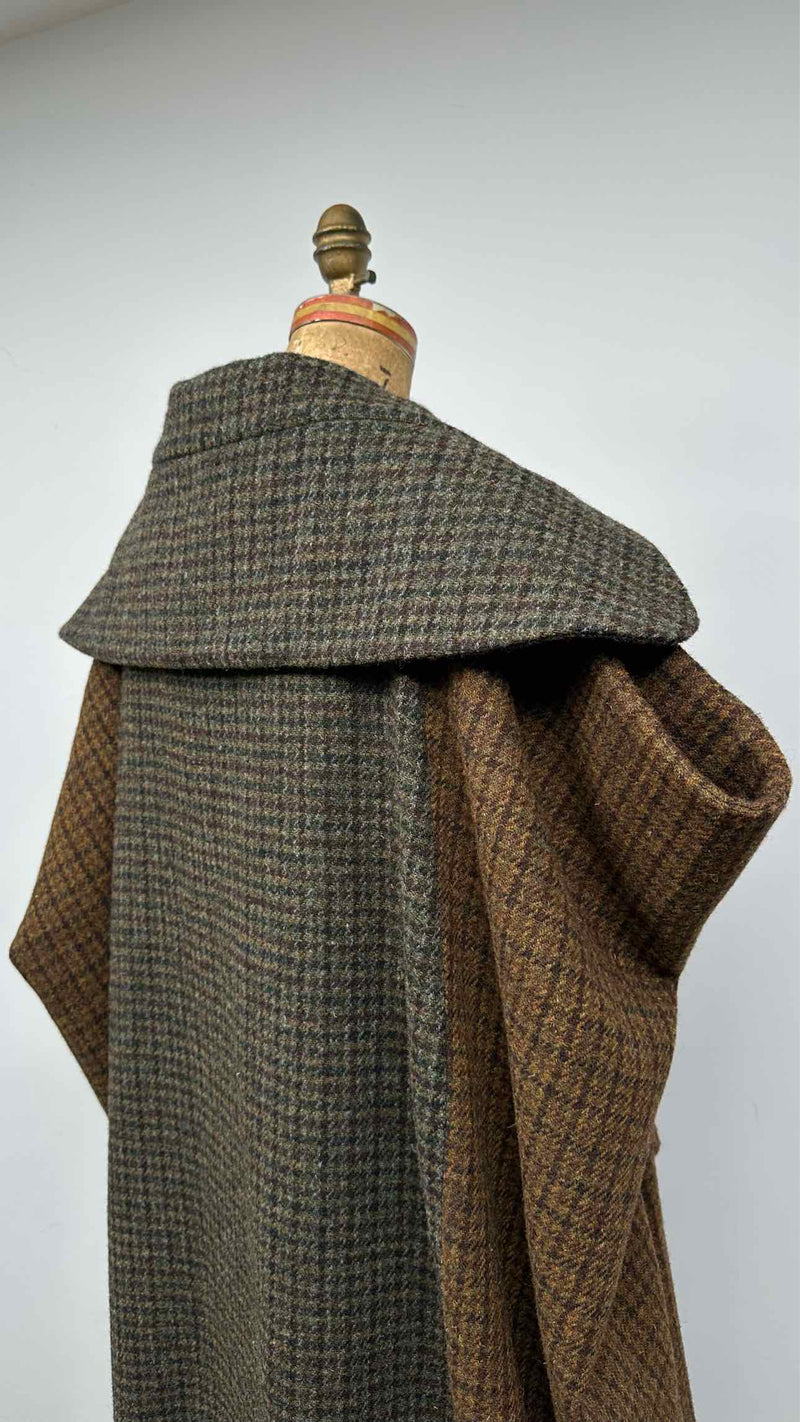 LOEWE Tweed Oversized Check Cape