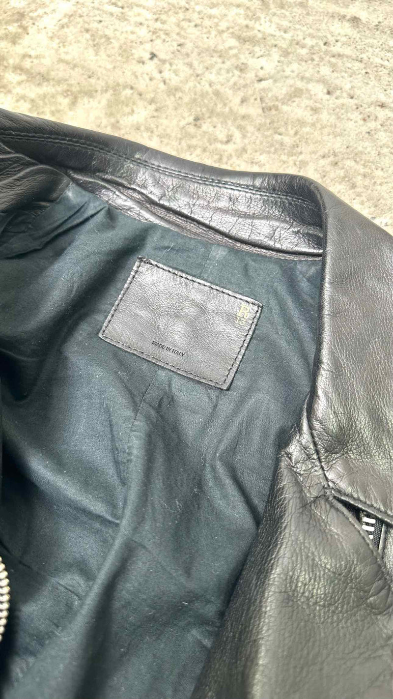 R13 Cropped Leather Jacket