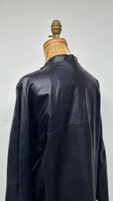 Giorgio Armani Leather Coat