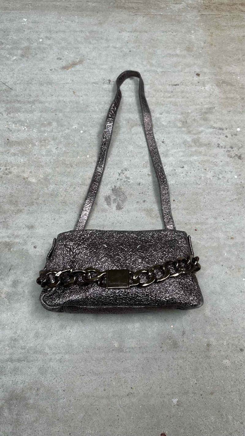 Margiela Wrinkle-leather Chain Hand Bag.