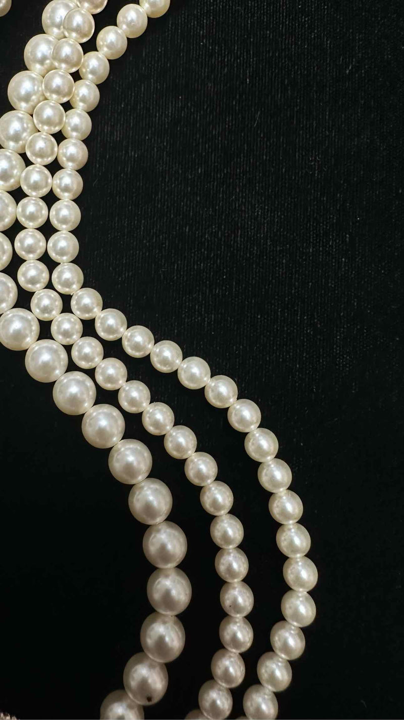 Chanel Pearl Long Layered Necklace