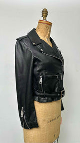 R13 Cropped Leather Jacket