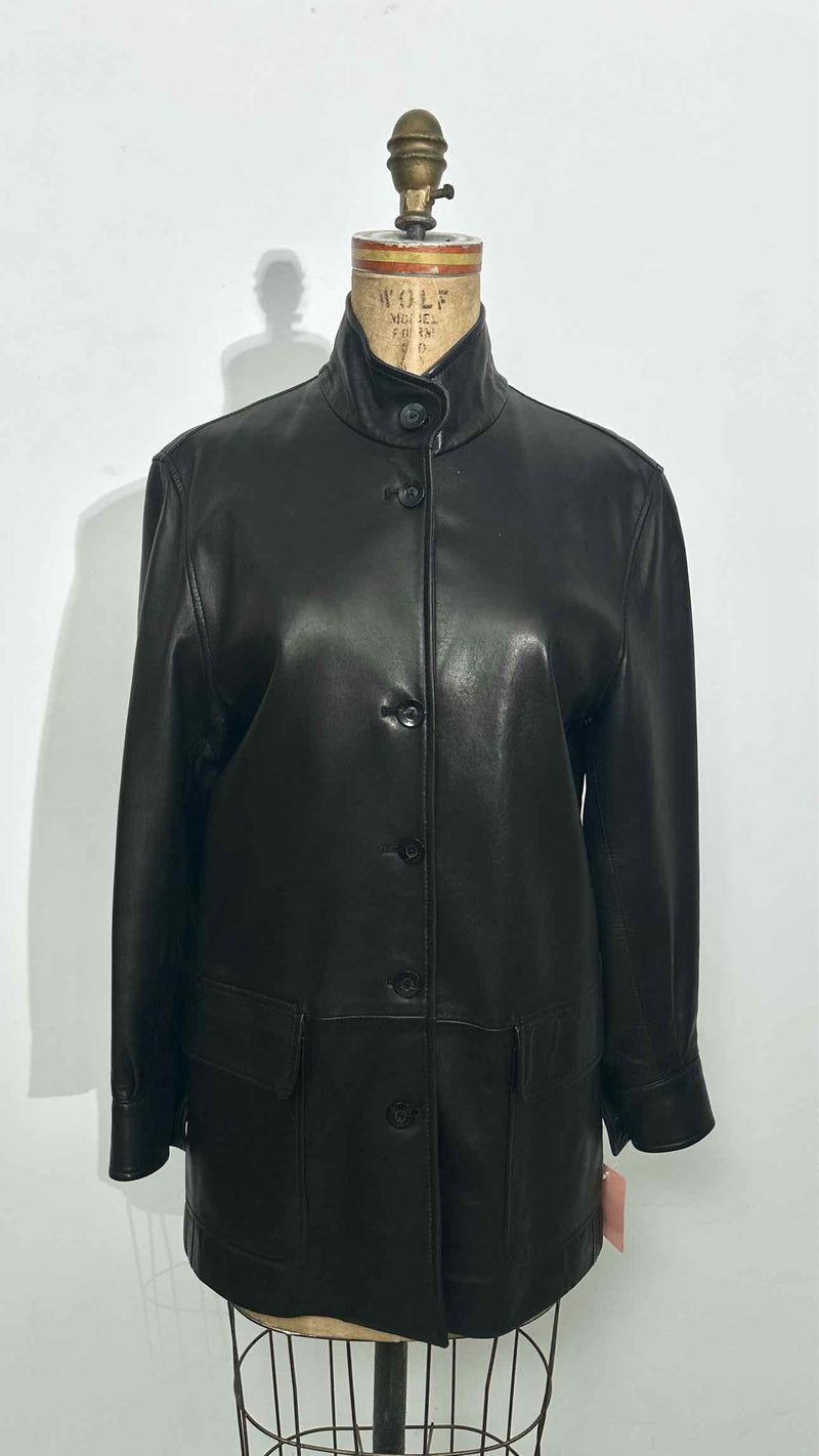 Loro Piana Short Leather Coat