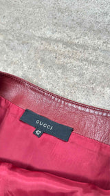 Gucci Leather Skirt