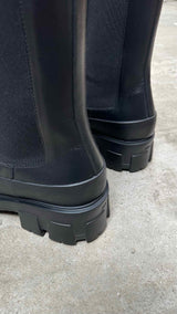 Prada Square-Toe Chelsea Boots