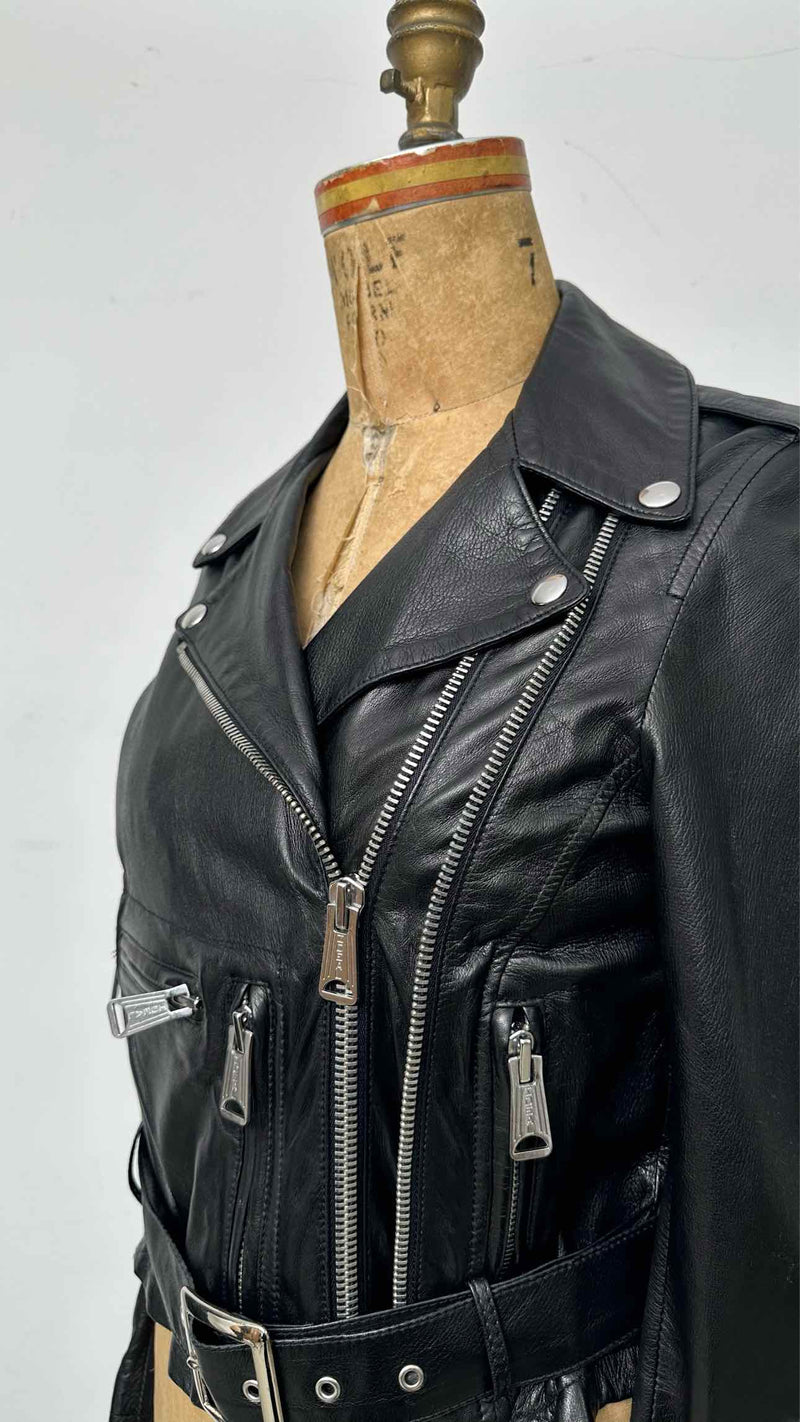 R13 Cropped Leather Jacket