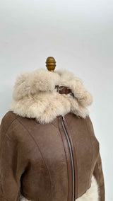 KNWLS Cropped Shearling Jacket