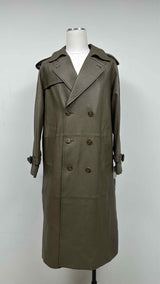 Coach Leather Trench Coat