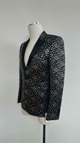 Saint Laurent Star-jacquard Tuxedo Jacket