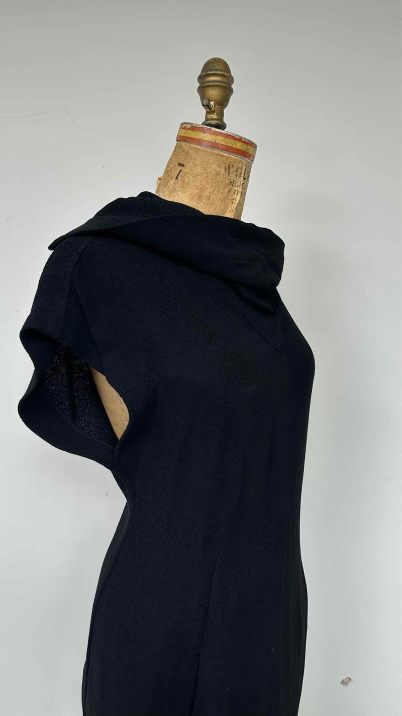 Rick Owens N/S Back Zip HIgh-neck Dress