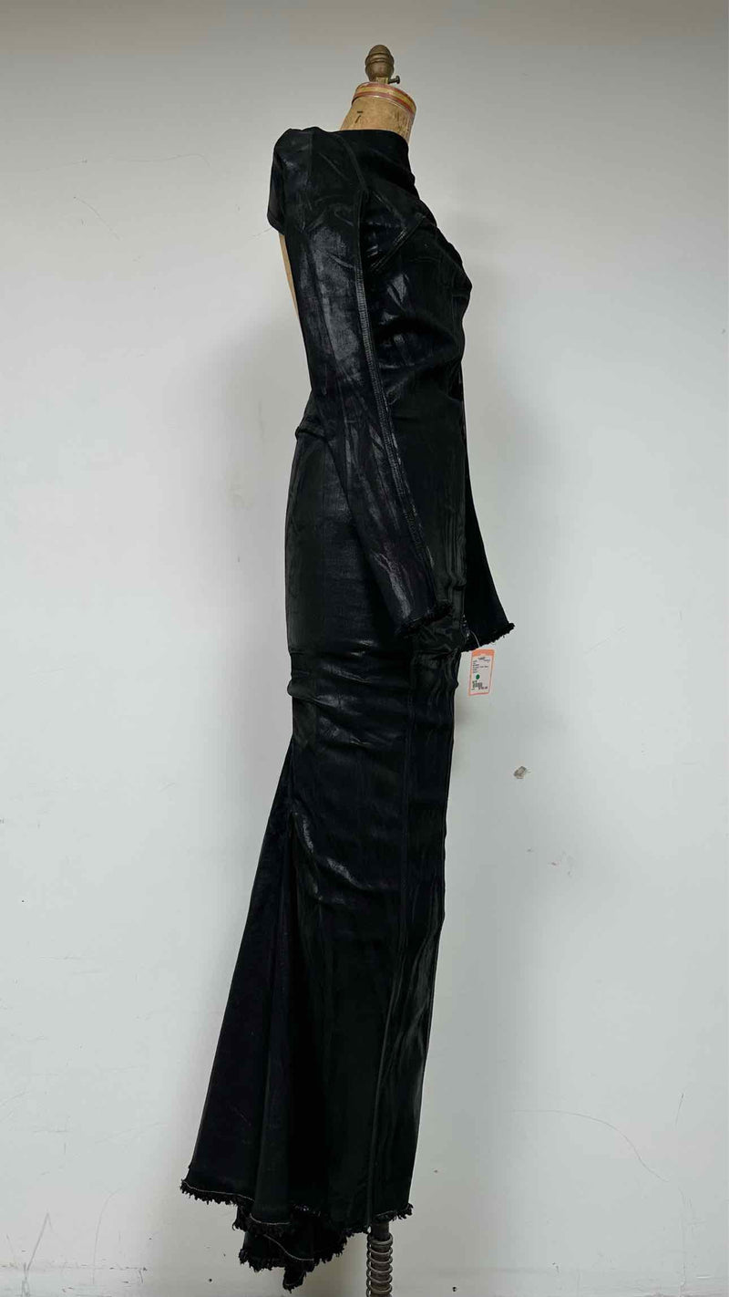 Rick Owens Waxed Back-Open L/S Dress