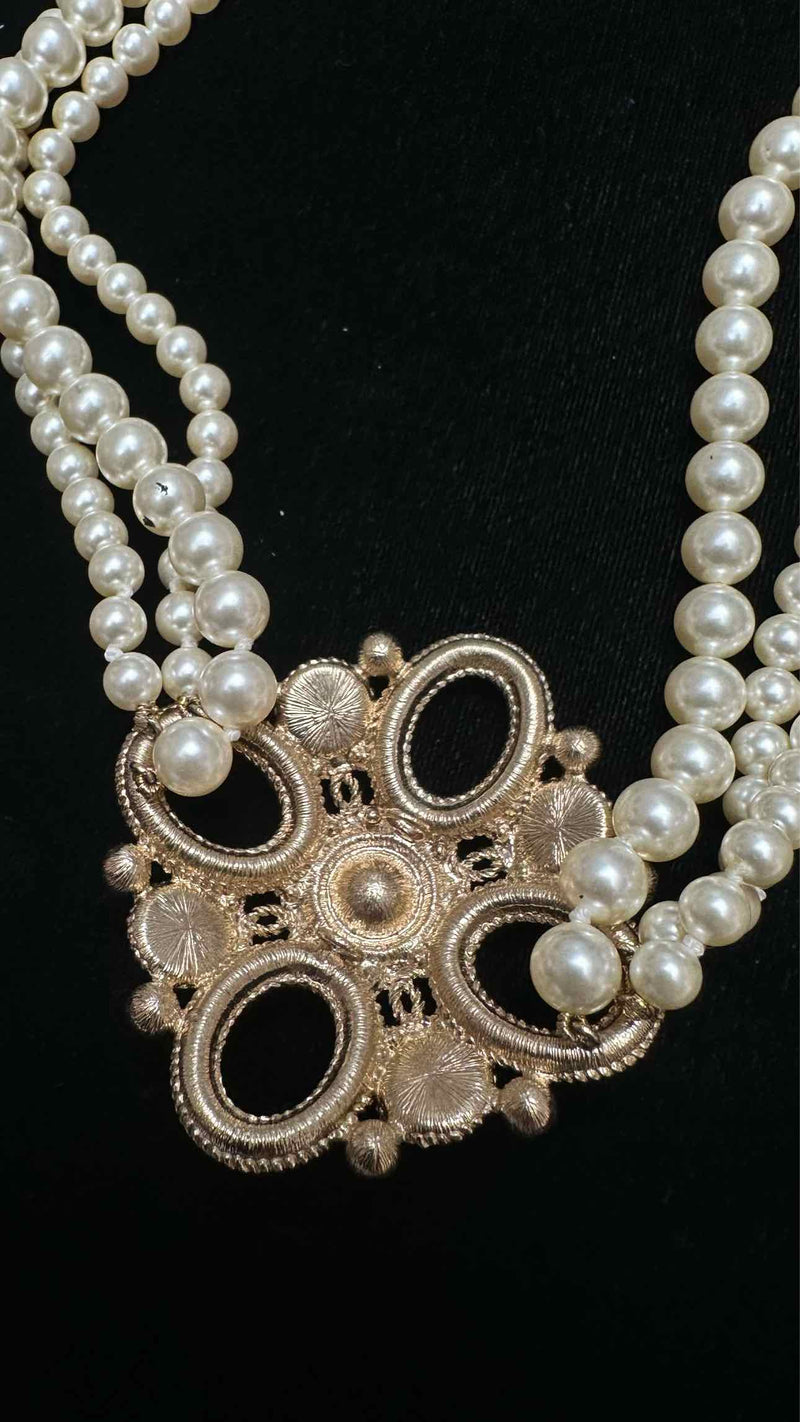 Chanel Pearl Long Layered Necklace