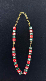 Gucci X Balenciaga Hacker Project Symbols Beaded Necklace