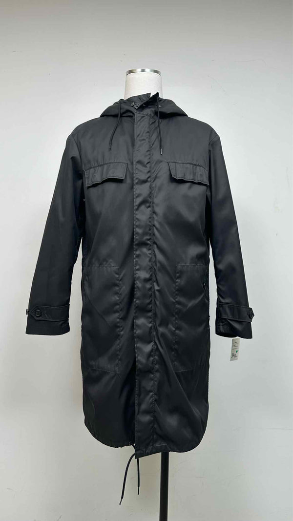 Prada Sport Detachable Fur-lining Hooded Coat