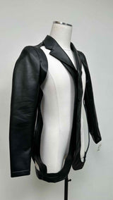 Comme Des Garçons Homme Plus Faux Leathar Cut-out Jacket