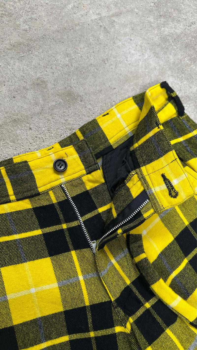 Comme Des Garçons Check Wool Cargo Pants