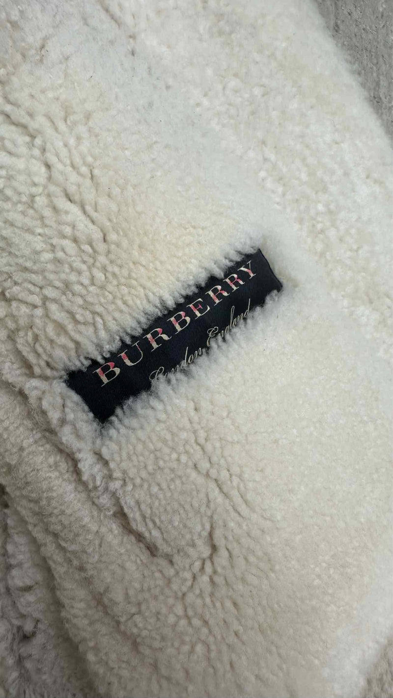 Burberry Shearling Animal Printed Fur Jacket