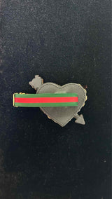 Gucci Web Crystal Heart Bracelet