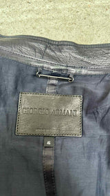 Giorgio Armani Leather Coat