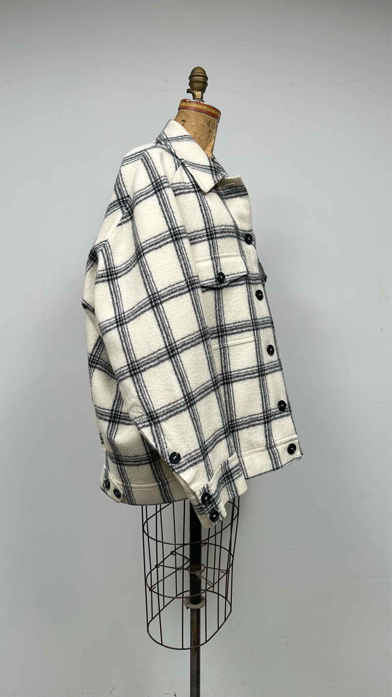 Sportmax Check Oversized Short Coat