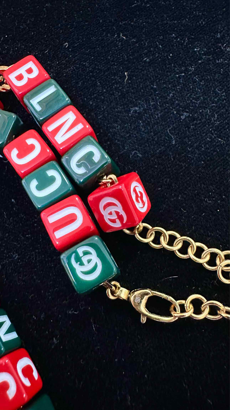 Gucci X Balenciaga Hacker Project Symbols Beaded Necklace