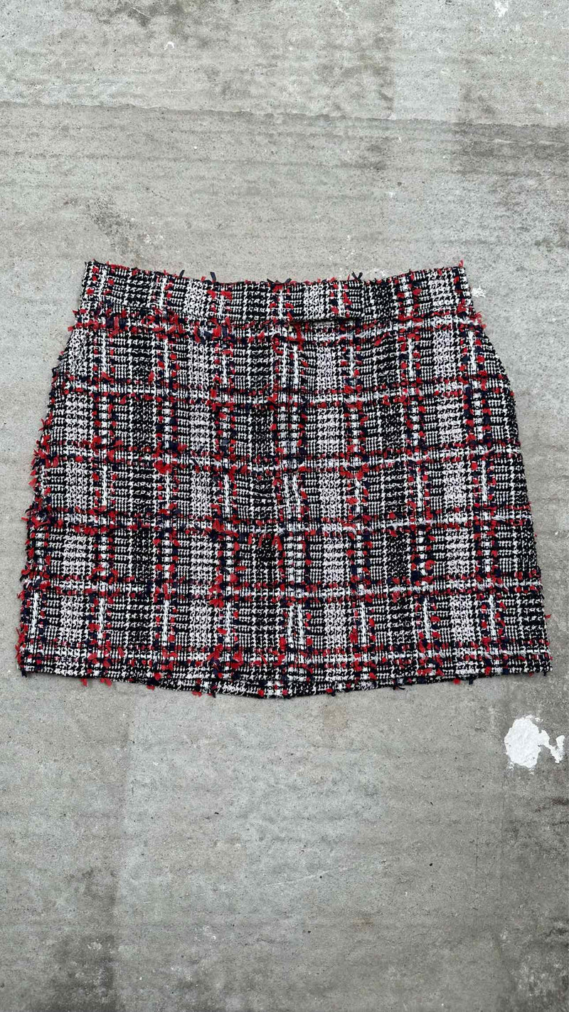 Thom Browne Tweed Check Skirt