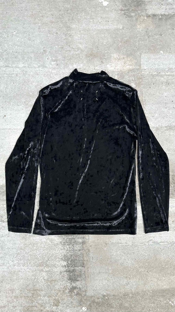 Margiela Mock-neck L/S Velvet Top